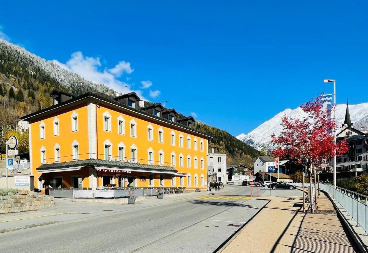 Boutique Und Bier Hotel Des Alpes Fiesch Exterior foto